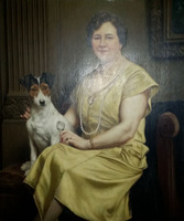 De dame met de fox - 1944